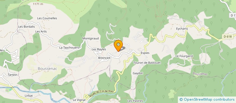 localisation de l'entreprise MONSIEUR DOMINIQUE LOPEZ à BOUSSENAC