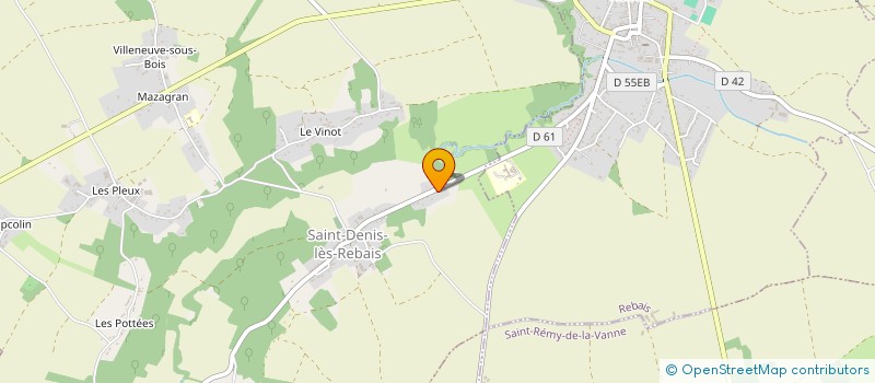 localisation de l'entreprise MONSIEUR DOMINIQUE LOPEZ  SAINT-DENIS-LES-REBAIS