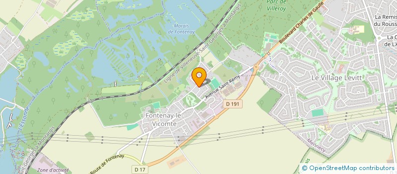 localisation de l'entreprise MONSIEUR DOMINIQUE LOURDIN  FONTENAY-LE-VICOMTE