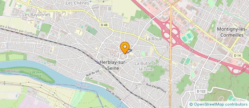 localisation de l'entreprise MONSIEUR DOMINIQUE LOWE  HERBLAY-SUR-SEINE