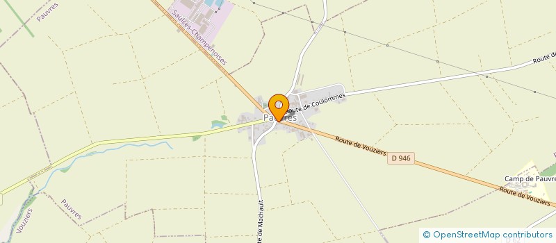 localisation de l'entreprise MONSIEUR DOMINIQUE LUBIATO  PAUVRES