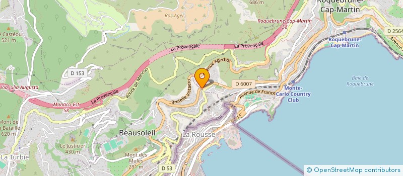 localisation de l'entreprise MONSIEUR DOMINIQUE LUCAS à ROQUEBRUNE-CAP-MARTIN