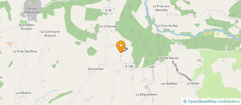 localisation de l'entreprise MONSIEUR DOMINIQUE LUCET à BARENTON