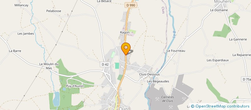 localisation de l'entreprise MONSIEUR DOMINIQUE LUNEAU à CLUIS