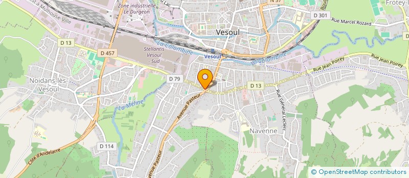 localisation de l'entreprise MONSIEUR DOMINIQUE LUSIEUX  VESOUL