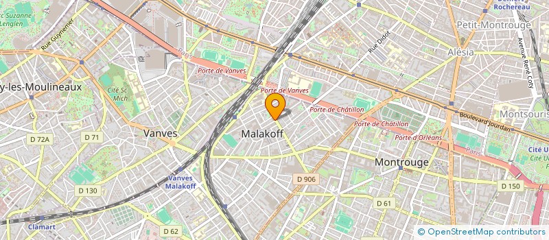 localisation de l'entreprise MONSIEUR DOMINIQUE LUSZEZYSZYN à MALAKOFF
