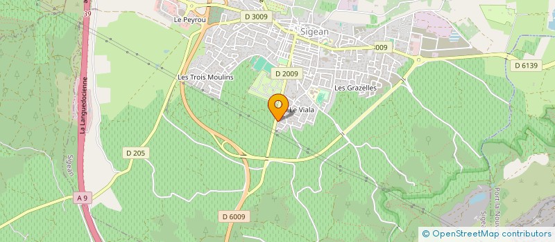 localisation de l'entreprise MONSIEUR DOMINIQUE MACQUART  SIGEAN