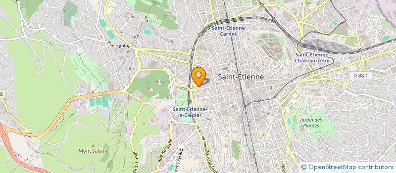 localisation de l'entreprise MONSIEUR DOMINIQUE MAGNAT à SAINT-ETIENNE