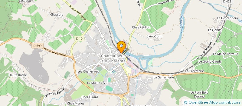 localisation de l'entreprise MONSIEUR DOMINIQUE MAGUIER à CHATEAUNEUF-SUR-CHARENTE