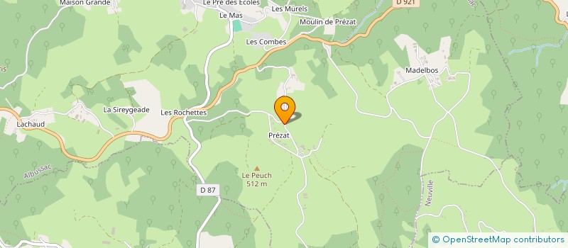 localisation de l'entreprise MONSIEUR DOMINIQUE MAISONNEUVE  ALBUSSAC