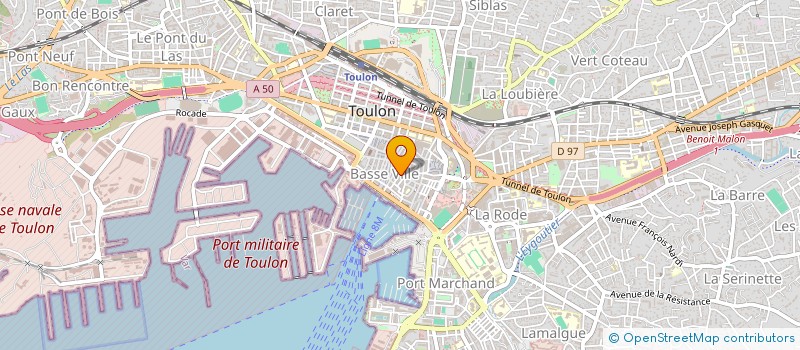 localisation de l'entreprise MONSIEUR DOMINIQUE MALGUY à TOULON