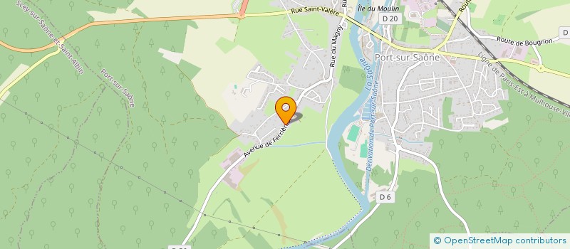 localisation de l'entreprise MONSIEUR DOMINIQUE MAMET  PORT-SUR-SAONE