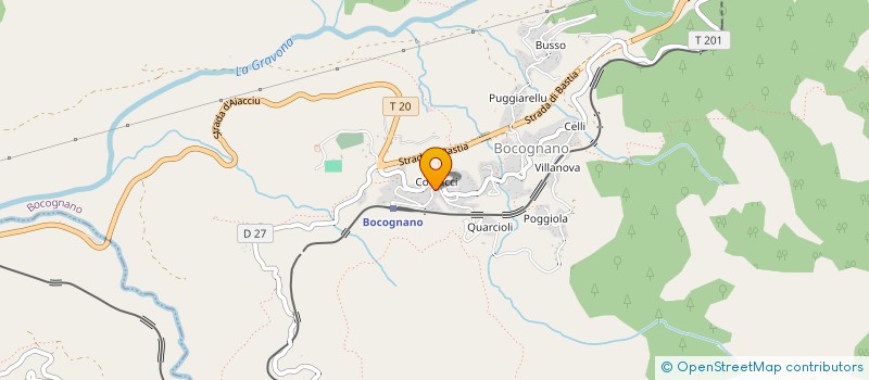 localisation de l'entreprise MONSIEUR DOMINIQUE MANENTI à BOCOGNANO