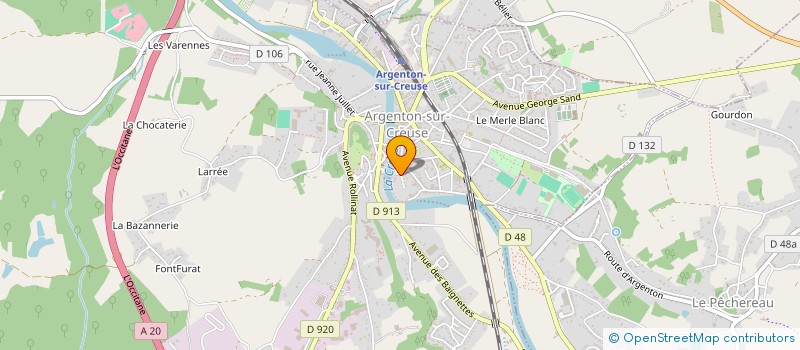 localisation de l'entreprise MONSIEUR DOMINIQUE MANTEL à ARGENTON-SUR-CREUSE