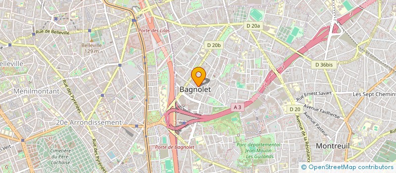 localisation de l'entreprise MONSIEUR DOMINIQUE MARAVAL-TAULET à BAGNOLET