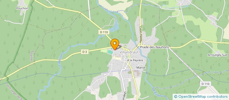 localisation de l'entreprise MONSIEUR DOMINIQUE MARC  VILLANDRAUT