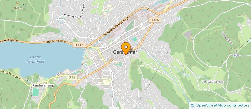 localisation de l'entreprise MONSIEUR DOMINIQUE MARCHAL  GERARDMER