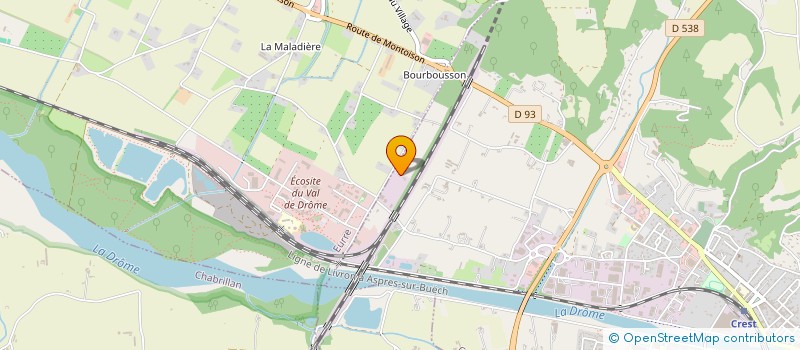 localisation de l'entreprise MONSIEUR DOMINIQUE MARCON  CREST