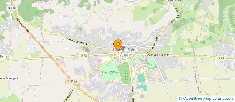 localisation de l'entreprise MONSIEUR DOMINIQUE MARELLO à LA COTE-SAINT-ANDRE