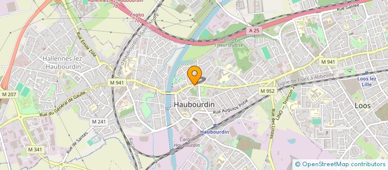 localisation de l'entreprise MONSIEUR DOMINIQUE MARIEN  HAUBOURDIN