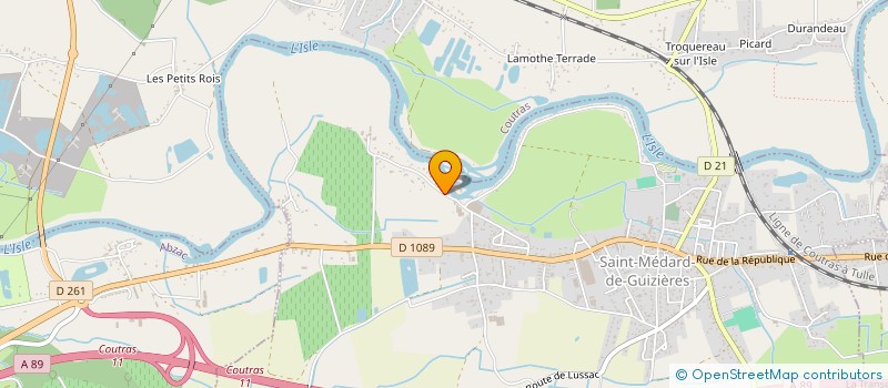 localisation de l'entreprise MONSIEUR DOMINIQUE MARIN  SAINT-MEDARD-DE-GUIZIERES