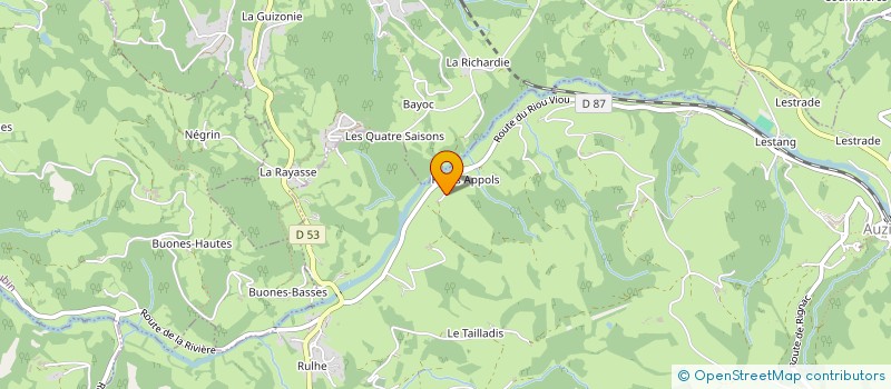 localisation de l'entreprise MONSIEUR DOMINIQUE MARRE à AUZITS