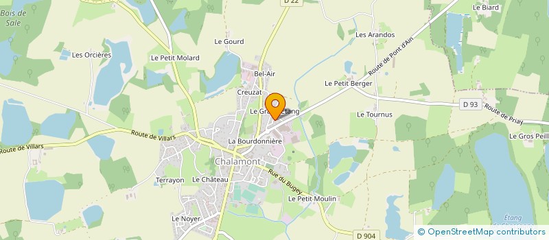 localisation de l'entreprise MONSIEUR DOMINIQUE MARROT-FOURRALO à CHALAMONT