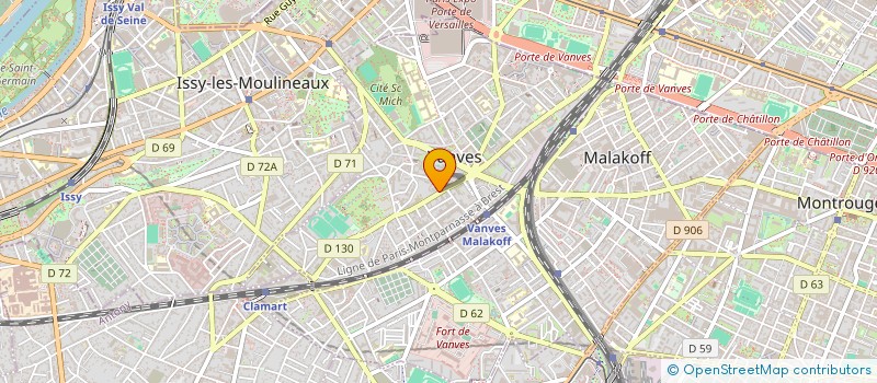 localisation de l'entreprise MONSIEUR DOMINIQUE MARTAUD  VANVES