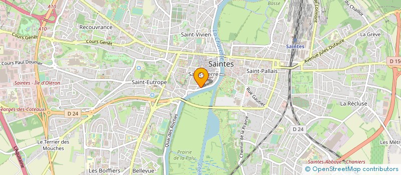 localisation de l'entreprise MONSIEUR DOMINIQUE MARTEAU  SAINTES