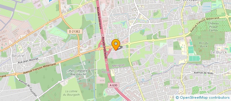 localisation de l'entreprise MONSIEUR DOMINIQUE MARTIN  MERIGNAC