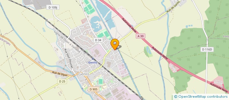 localisation de l'entreprise MONSIEUR DOMINIQUE MARTIN  GENLIS