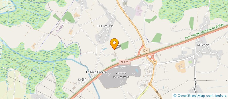 localisation de l'entreprise MONSIEUR DOMINIQUE MARTINEAU  DONGES