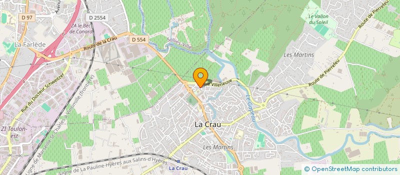 localisation de l'entreprise MONSIEUR DOMINIQUE MARTINEZ  LA CRAU