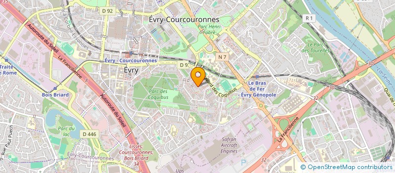 localisation de l'entreprise MONSIEUR DOMINIQUE MARTINVALET  EVRY-COURCOURONNES