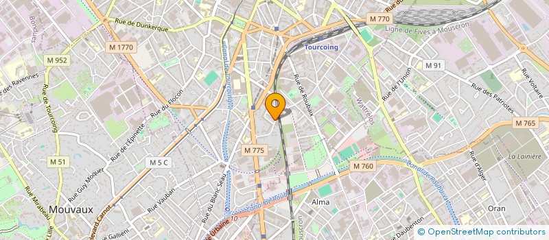 localisation de l'entreprise MONSIEUR DOMINIQUE MASSON  TOURCOING