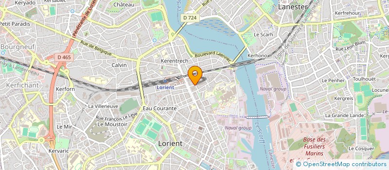 localisation de l'entreprise MONSIEUR DOMINIQUE MATELOT  LORIENT