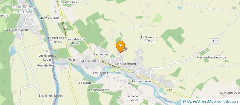 localisation de l'entreprise MONSIEUR DOMINIQUE MATHURIER  ABILLY