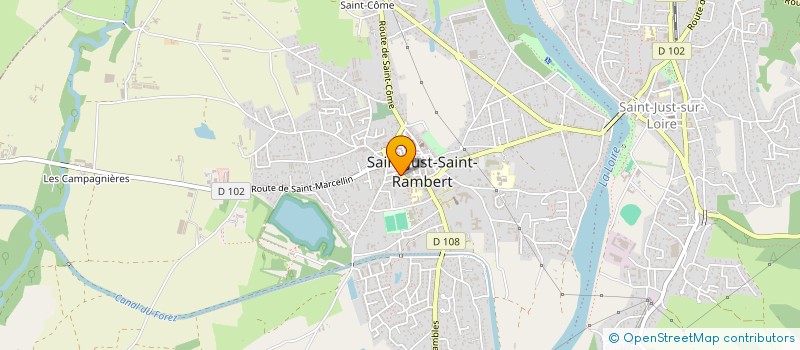 localisation de l'entreprise MONSIEUR DOMINIQUE MAUBERT-DELAMORINIERE à SAINT-JUST-SAINT-RAMBERT