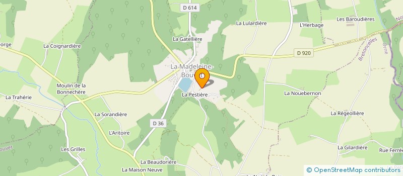 localisation de l'entreprise MONSIEUR DOMINIQUE MAURY à LA MADELEINE-BOUVET