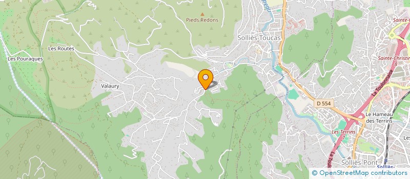 localisation de l'entreprise MONSIEUR DOMINIQUE MEGARD  SOLLIES-TOUCAS