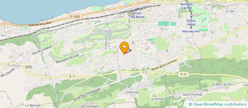 localisation de l'entreprise MONSIEUR DOMINIQUE MEILLAND  EVIAN-LES-BAINS