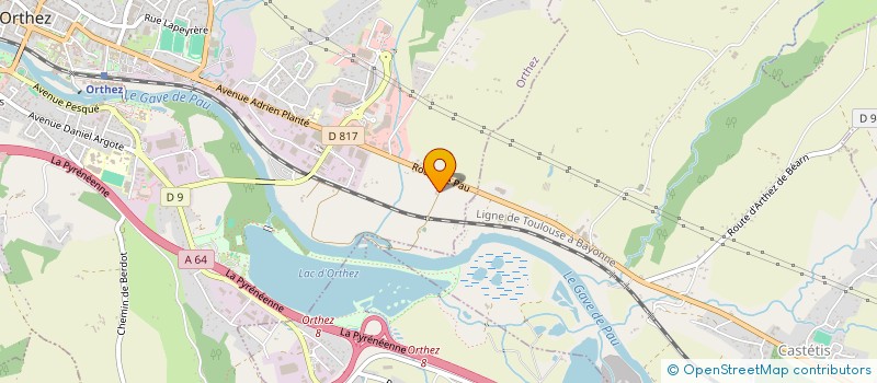 localisation de l'entreprise MONSIEUR DOMINIQUE MELIANDE  ORTHEZ