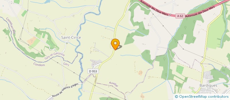 localisation de l'entreprise MONSIEUR DOMINIQUE MENARD  AUVILLAR