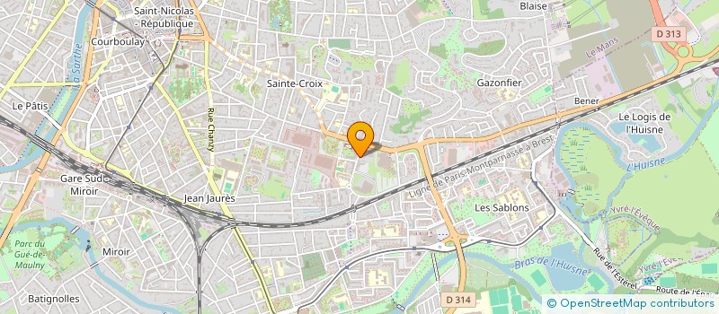 localisation de l'entreprise MONSIEUR DOMINIQUE MENARD  LE MANS