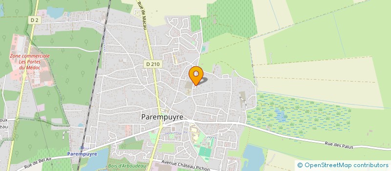 localisation de l'entreprise MONSIEUR DOMINIQUE MENETRIER  PAREMPUYRE