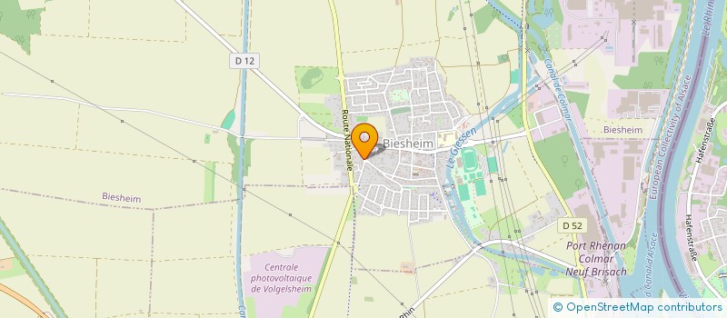 localisation de l'entreprise MONSIEUR DOMINIQUE MERTZ  BIESHEIM