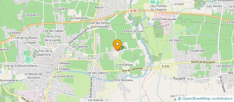 localisation de l'entreprise MONSIEUR DOMINIQUE MESLET à BOURGUEIL