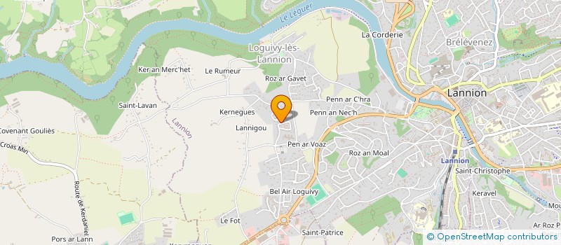 localisation de l'entreprise MONSIEUR DOMINIQUE MESMEUR à LANNION