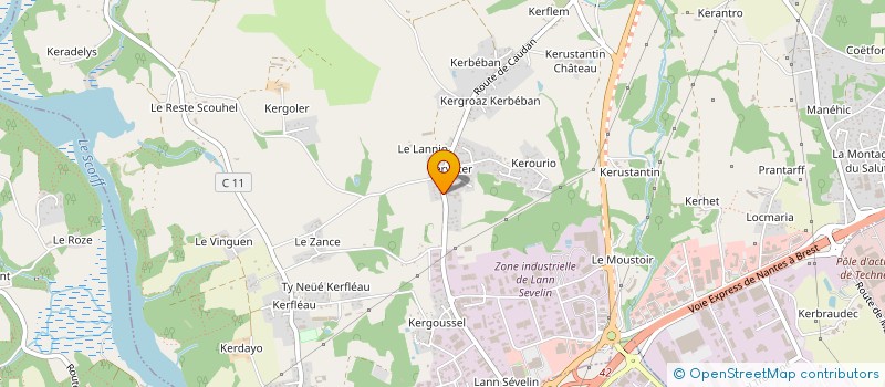 localisation de l'entreprise MONSIEUR DOMINIQUE MICHELET à CAUDAN