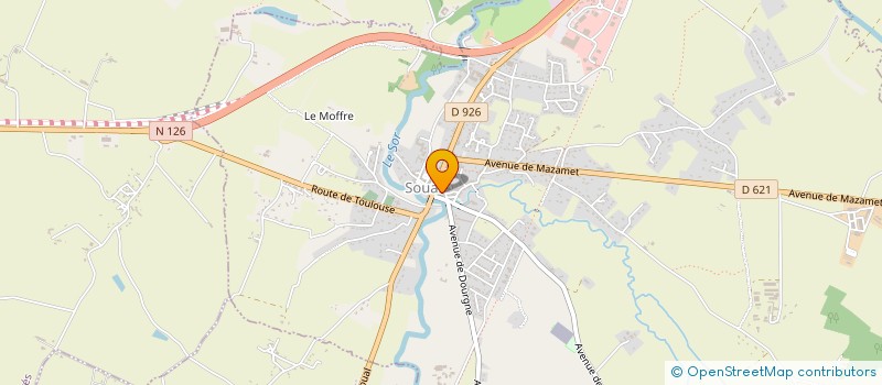 localisation de l'entreprise MONSIEUR DOMINIQUE MICHETTI  SOUAL